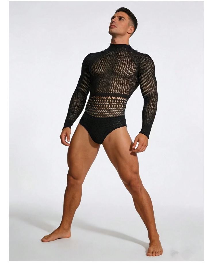 MALLA SEXY PARA HOMBRES, LENCERIA TRANSPARENTE LENCERIA - Imagen 2
