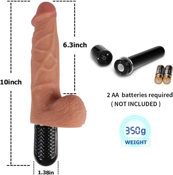 DILDO VIBRADOR 19CM DE SILICON RD-07 - Imagen 3