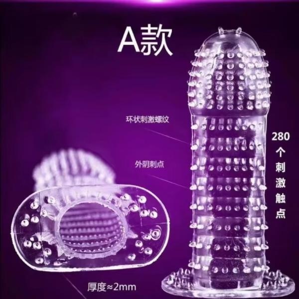 CONDON DE SILICONA TRANSPARENTE CON PUAS MULTIFORMA - Imagen 3