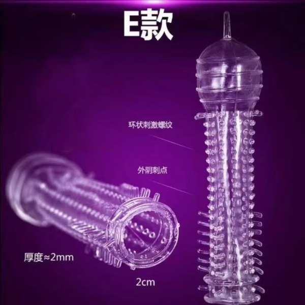 CONDON DE SILICONA TRANSPARENTE CON PUAS MULTIFORMA - Imagen 2