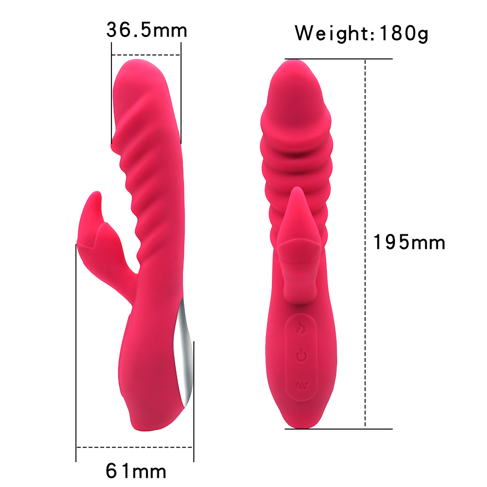 VIBRADOR CALEFACTABLE DE DOBLE ESTÍMULO GSV-48 - Imagen 2