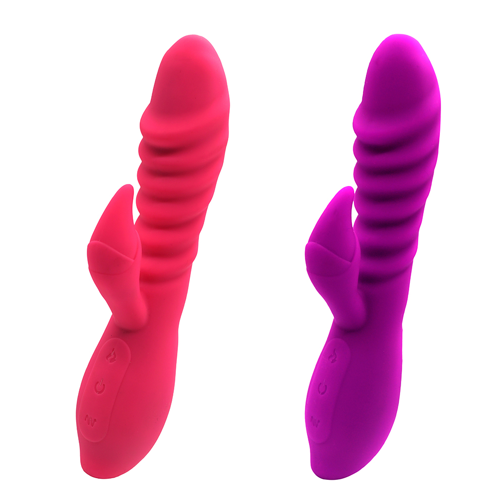 VIBRADOR CALEFACTABLE DE DOBLE ESTÍMULO GSV-48