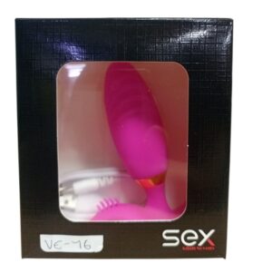 VIBRADOR CON ESTIMULADOR DE CLITORIS FUCSIA VE-16