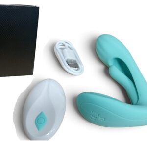 VIBRADOR DOBLE PLACER CON CONTROL 9CM (GSV-28-B)