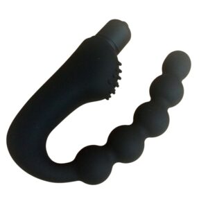 VIBRADOR Y ESTIMULADOR DOBLE NEGRO PM-10